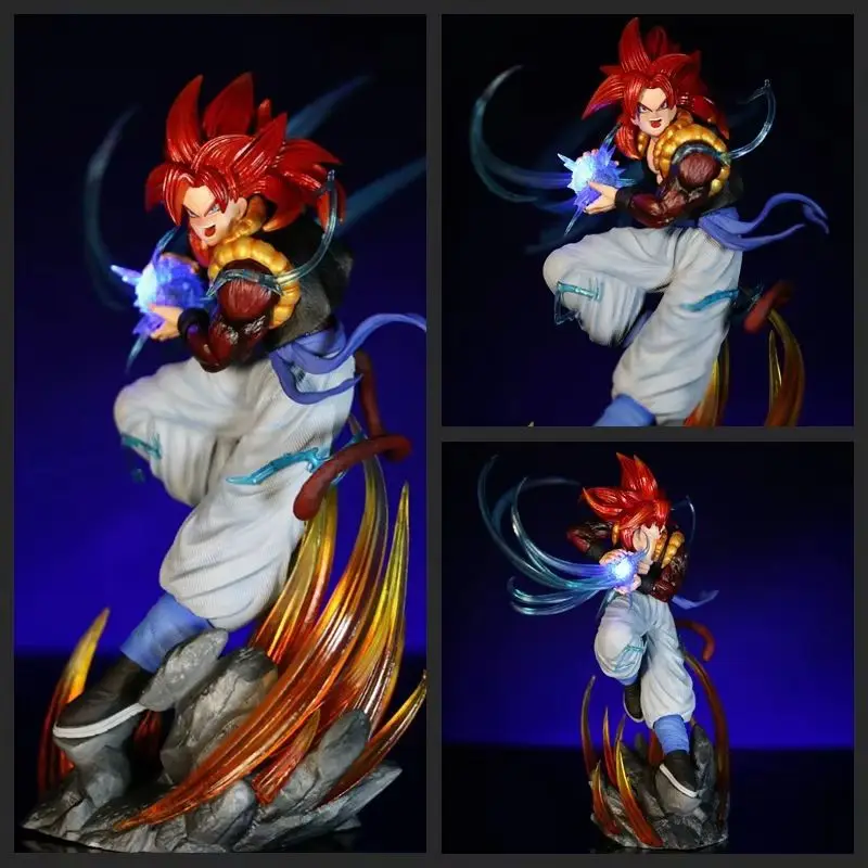 

Новинка, хит продаж, 25 см, Dragon Ball Super Saiyan 4 Gogeta Aura, версия, светящаяся сцена, аниме-фигурка, статуя, украшение для рабочего стола, подарок для мальчиков ​