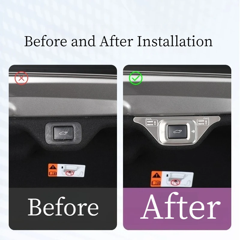 Tailgate Button Switch Sticker and Trunk Release Button Frame Cover for 2026 Lexus ES300h 8th Gen Modification Accessories - view 4