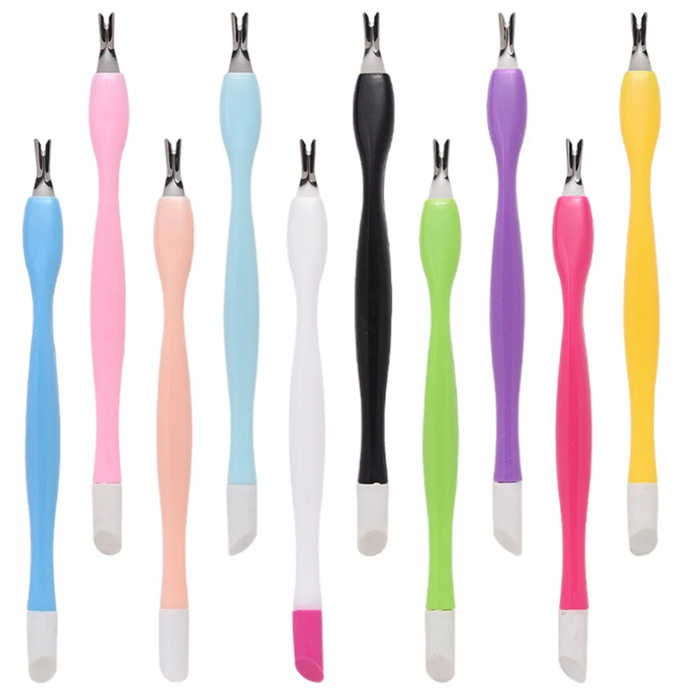 

50Pcs Manicure Dead Skin Trimmers Dual-Headed High Efficiency Nail Cuticle Removal Tools Nail Art Dead Skin Removers