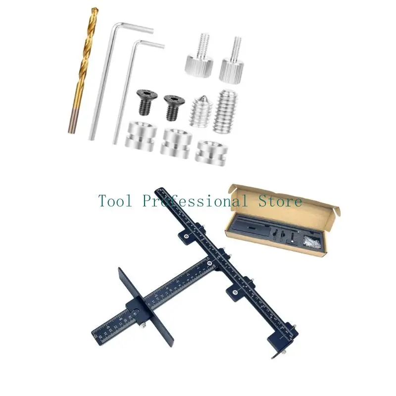 57QF Cabinet Hardware Jigs Hole Spacing Cabinet Handle Templates Tool Doweling Jigs