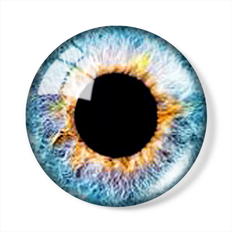Łatka z klejnotem dla lalek Koła Realistyczne Do biżuterii 12mm/16mm/18mm/25mm Okrągłe zdjęcie szklany kaboszon demo płaski tył Dokonywanie ustaleń — zdjęcie 7