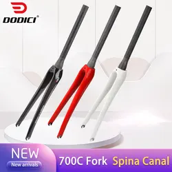 Full Carbon Fiber Road Bike Fork 700C Bicycle Spinal Canal Fork One-piece Bicycle Competition Carbon Fork 28.6 MM Bike Parts