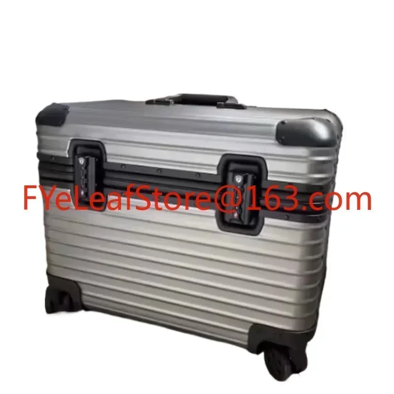 forTravel Bags Business Carry On Aluminium Pilot Case Luggage Suitcases Trolley Pilot Case.