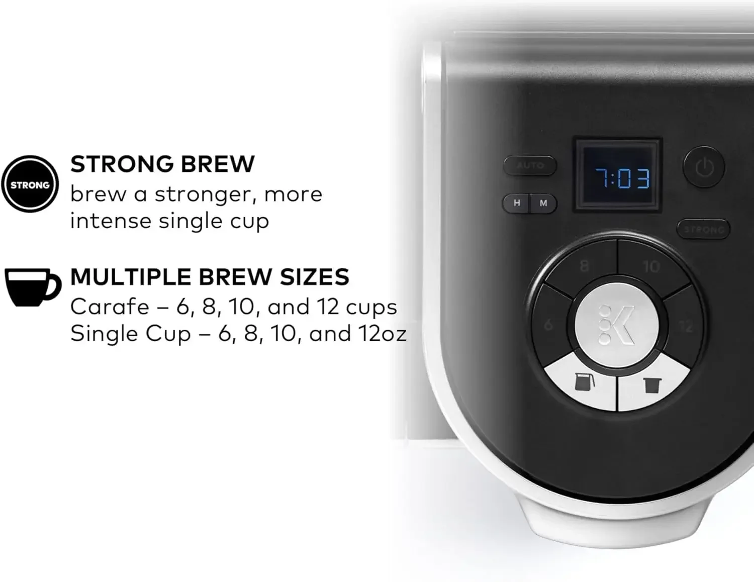 Keurig k-duo po jednom obsloužit k-cup lusk & carafe káva tvůrce, s vícenásobné brew velikostech, 60oz odnímatelný přehrada, programovatelná