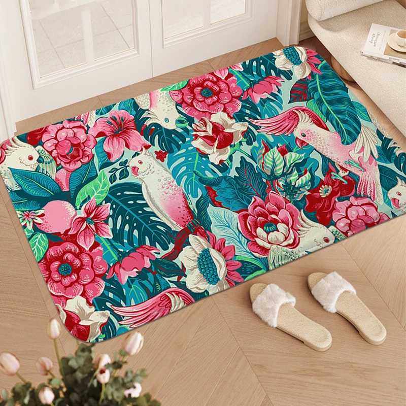 

Kitchen Treadmill Rugs Brid Funny Doormat Entrance Door Mat Bath Aesthetic Carpet Living Room Floor Carpets Carpet for Bedroom