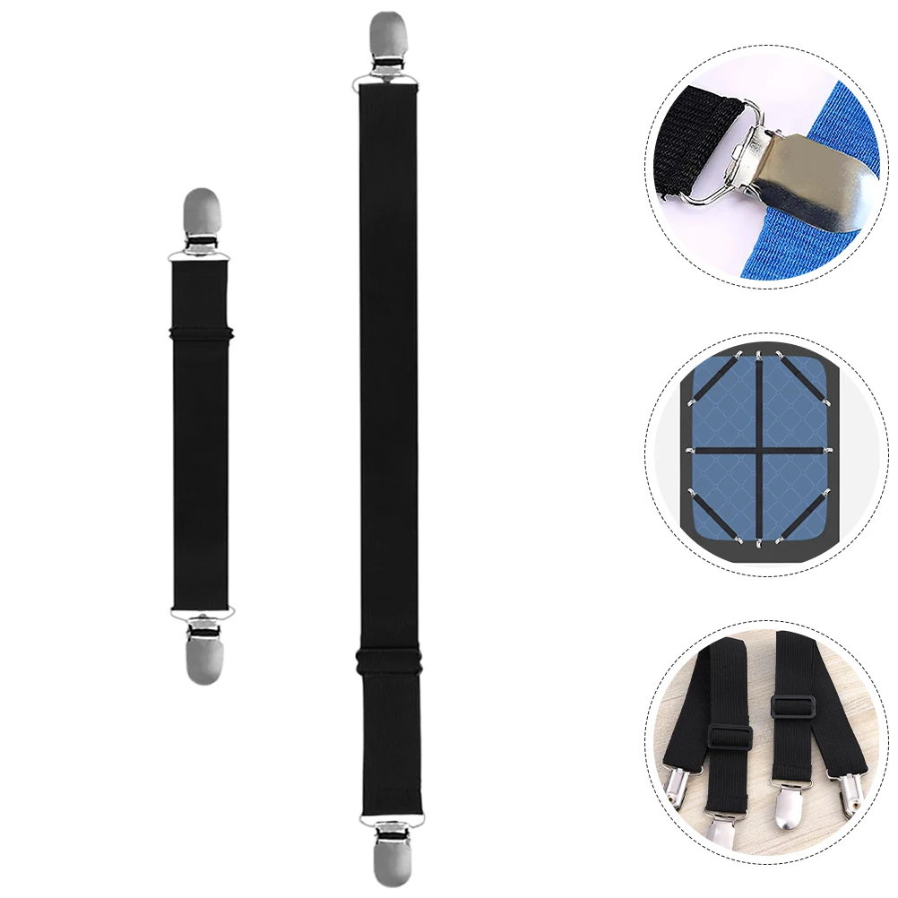 

6pcs Adjustable Tablecloth Clips Elastic Sheet Clamp Fastener Fixator Strap Holders Home Office Travel Compact Non-Slip