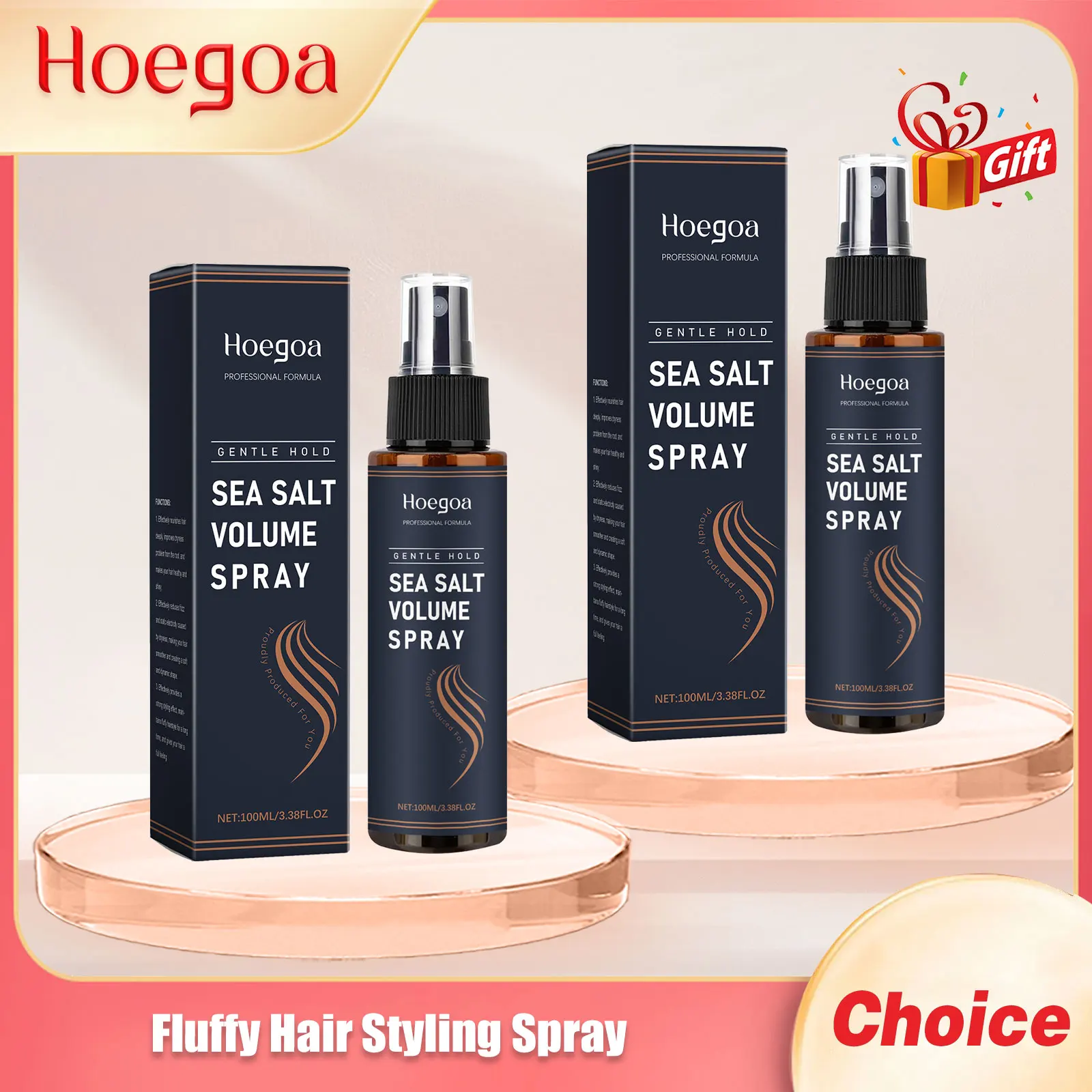 

Hoegoa пушистый спрей для укладки волос, увеличивающий объем, более утолщает, не смазывает, мгновенная сильная фиксация, водонепроницаемые спреи для формирования волос