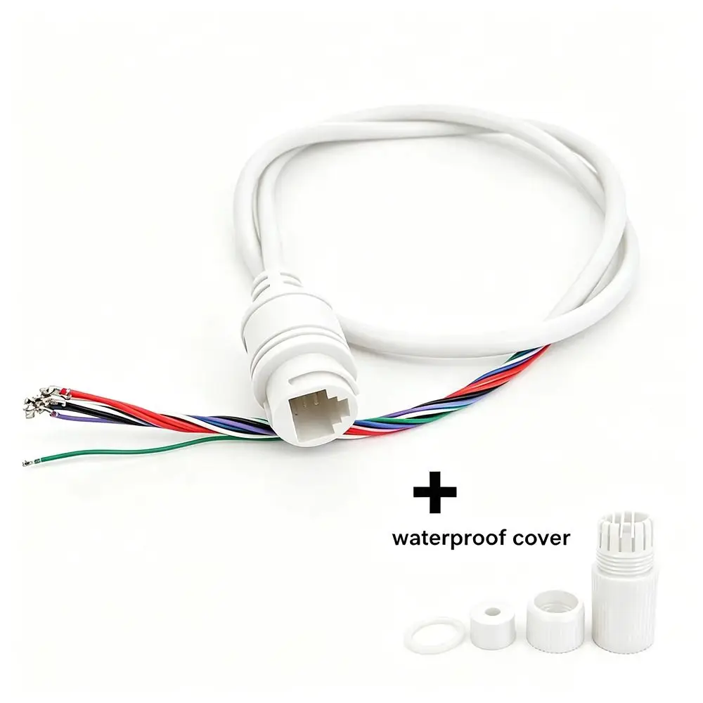 Professional 9 Core Ethernet Lan Cable 15V Waterproof Cap RJ45 Network Cable Weatherproof POE Adapter Cable Camera