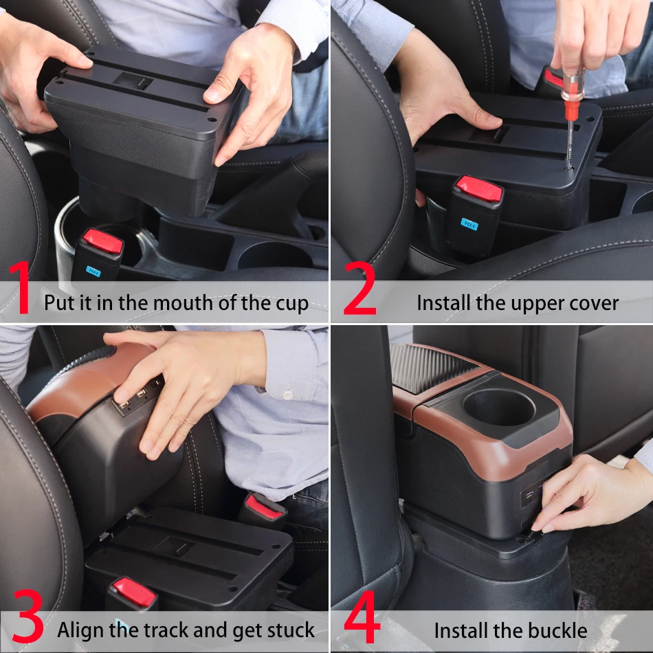 Para Renault Sandero caja de reposabrazos para Dacia Sandero para Nissan Almera G15 reposabrazos de coche para Lada LARGUS caja de almacenamiento automática soporte de brazo