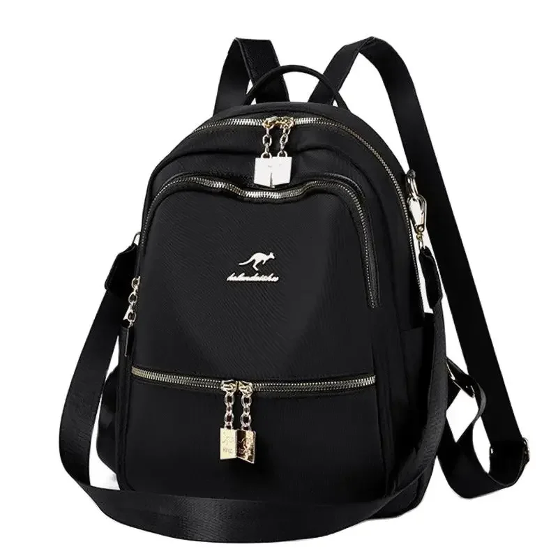 Traveasy marca feminina simplicidade retro mochila à prova dwaterproof água náilon grande capacidade mochila casual juventude senhora saco de escola feminino