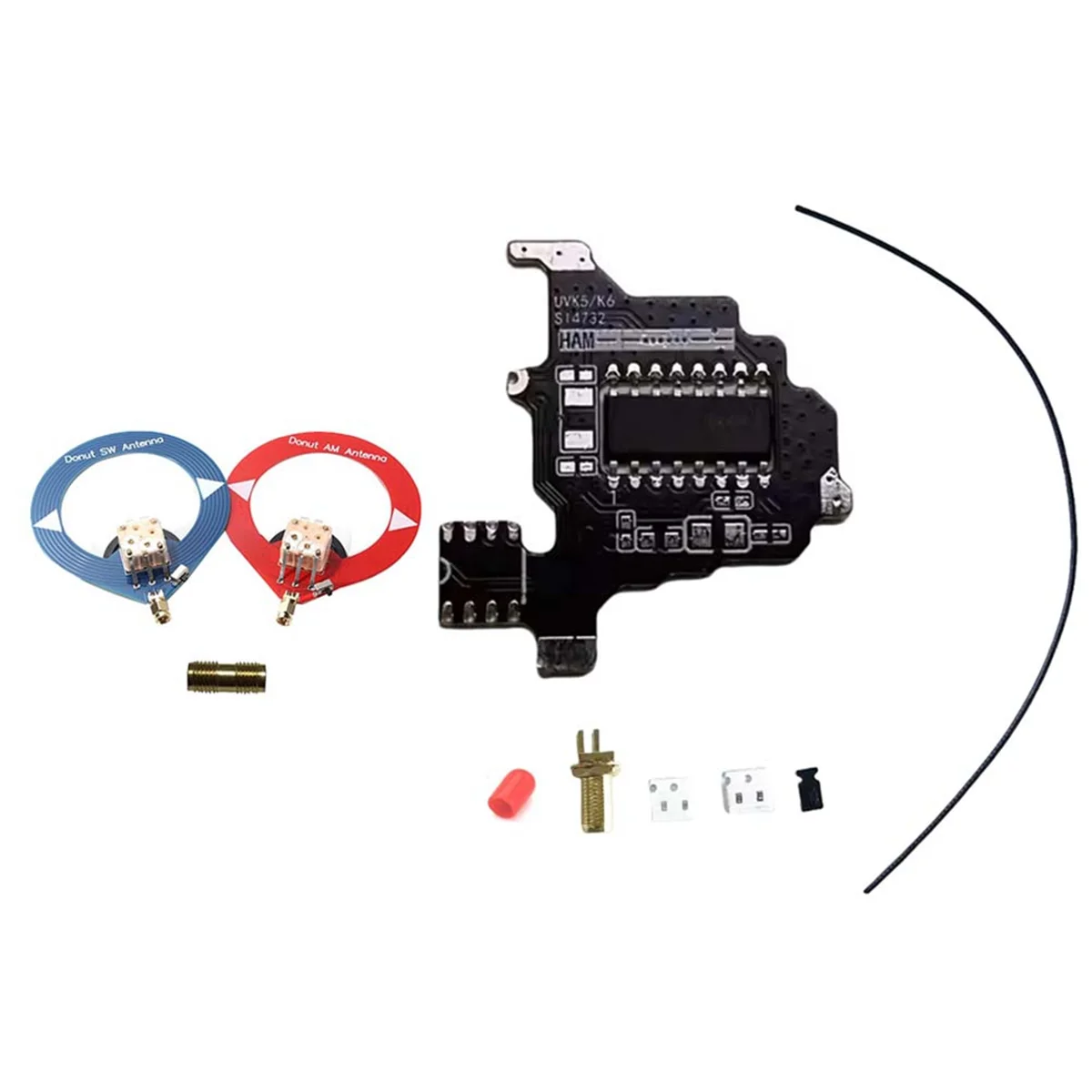 

For Quansheng K5/K6 SI4732 Radio Module+2xDonut Antenna Shortwave Intercom Modification Module Dual Antenna Solution