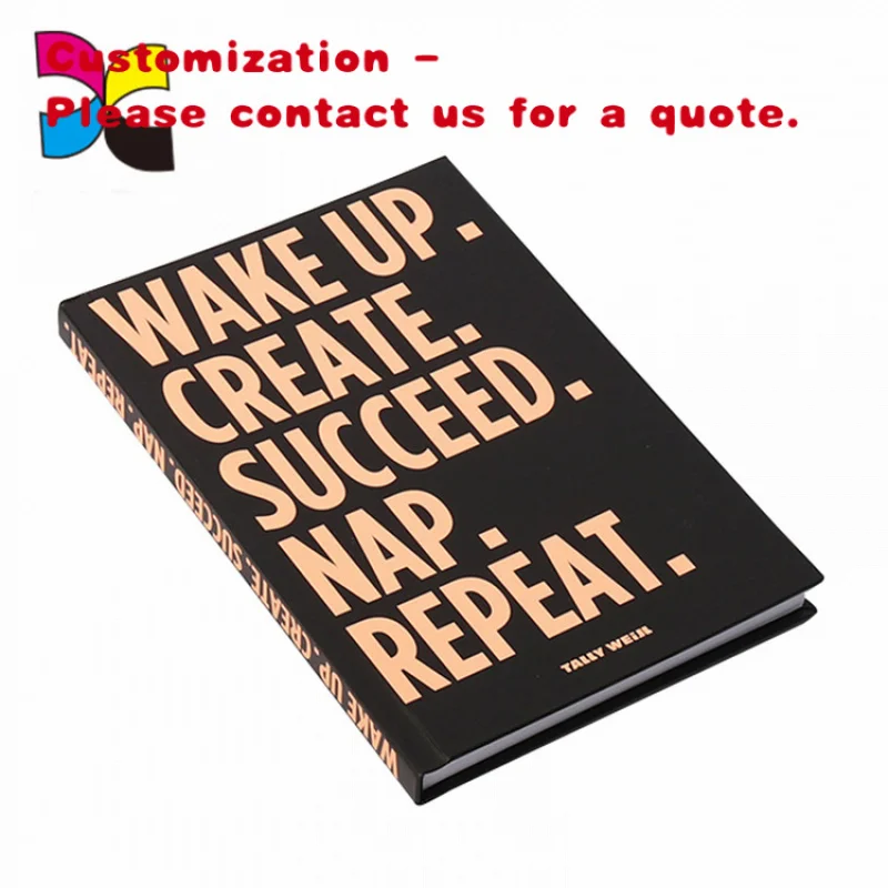 

custom.A5 Single Line Golden Color Embossed Notebook with Black Line