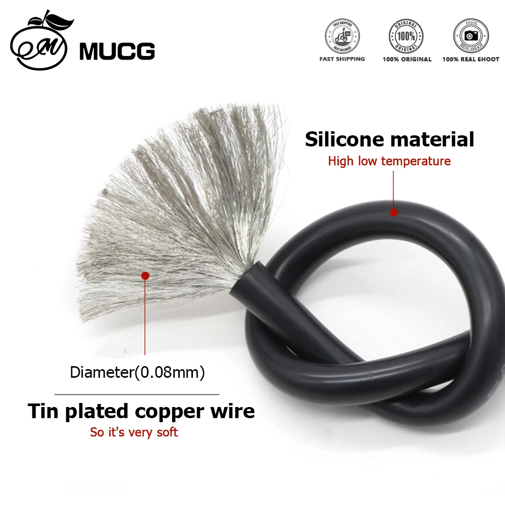 Purple Orange Gray Brown 12AWG Silicone Wire 13AWG Silicone Cable Ultra Soft Electrical Wire Electric Extension Cable 12 13 AWG