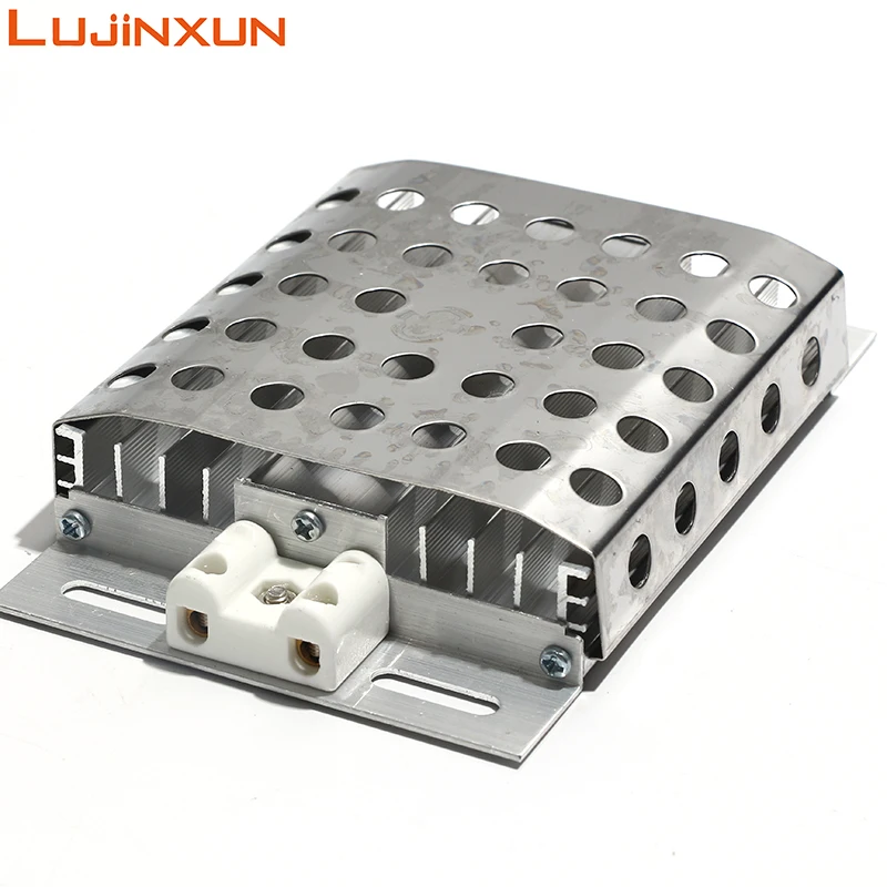 LUJINXUN Stainless Steel Mesh Cover Aluminum Alloy Heater JRD 50W-500W 220V Fully Sealed Structure IP32 Thickened Mica Board 1PC