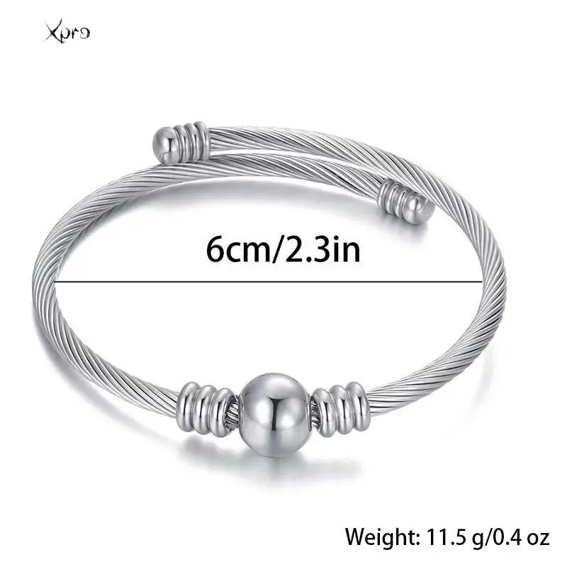 Fashion Punk Gold Color Bangles for Women Men Trendy Stainless Steel Metal Bracelets Bohemian Jewelry Accessories Gift Wholesale