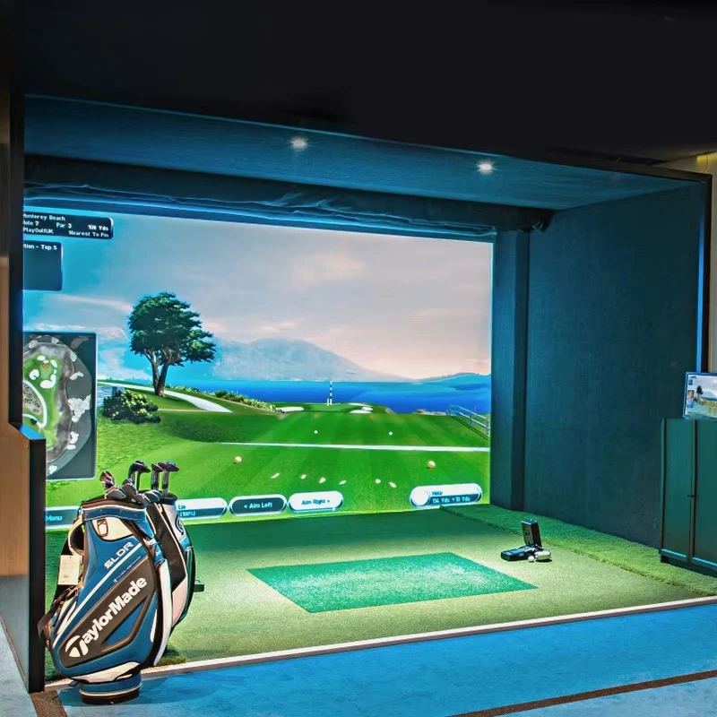 PGM MNQ002-10 3D Driving Range Infrared Induction Golf Simulation Trainer Indoor Golf Simulator