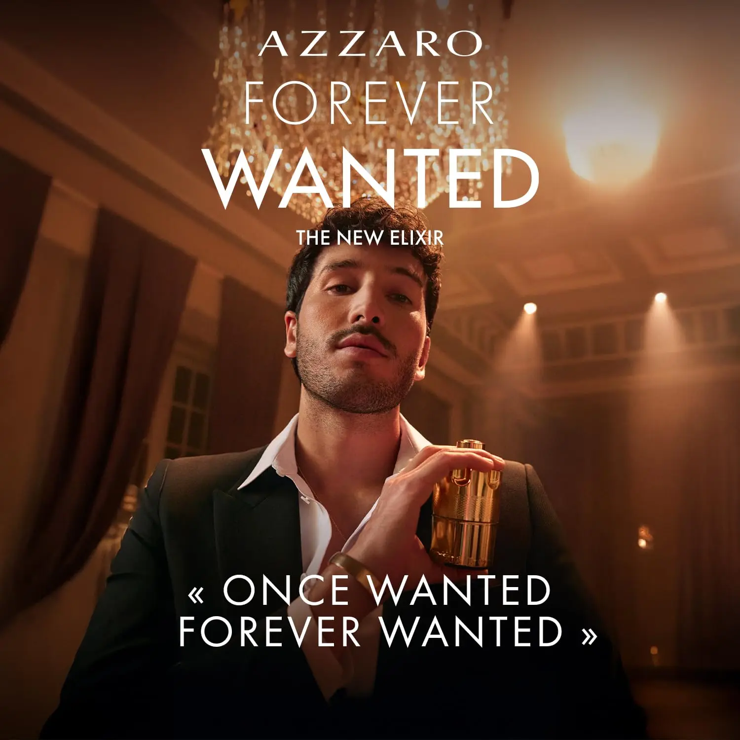 Azzaro - Forever Wanted Elixir - كولونيا رجالي - مع ملاحظات التوت والهيل والجلود الأكورد 100 مل / 3.4 أوقية سائلة