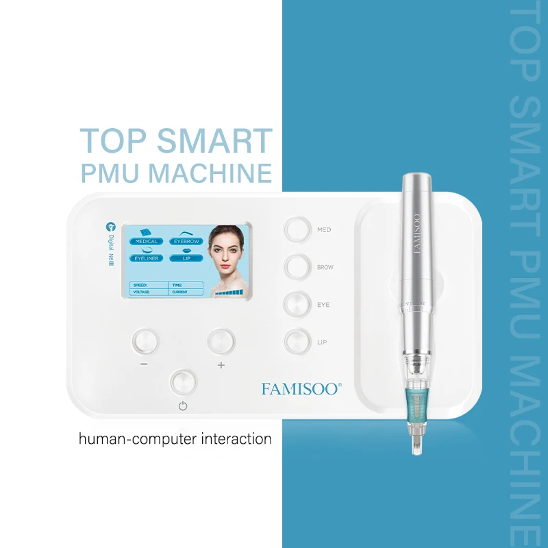 

Машина для перманентного макияжа FAMISOO, губ, бровей, татуировки PMU, машина для микроблейдинга