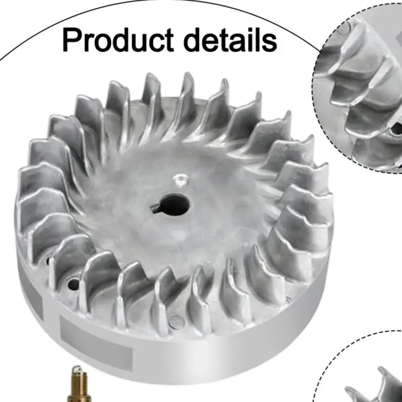 Aluminum Flywheel Kit For 212cc 224cc 69730 69736 Engines With Key And Valve Springs Lawn Mower Replacement Parts