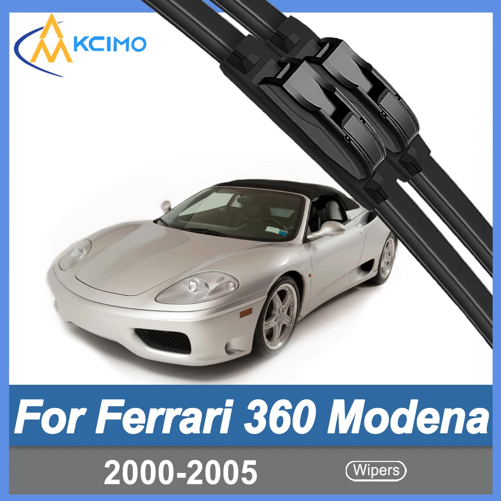 Windshield Wiper Blades for Ferrari 360 Modena/360 Spider 2000-2005, Symmetrical Spoiler, No Gap Wiping
