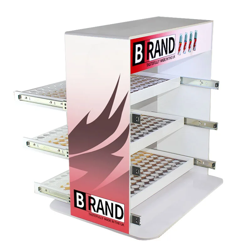 Custom.Counter أعلى درج نوع رف عرض خزانة متجر الدخان #3