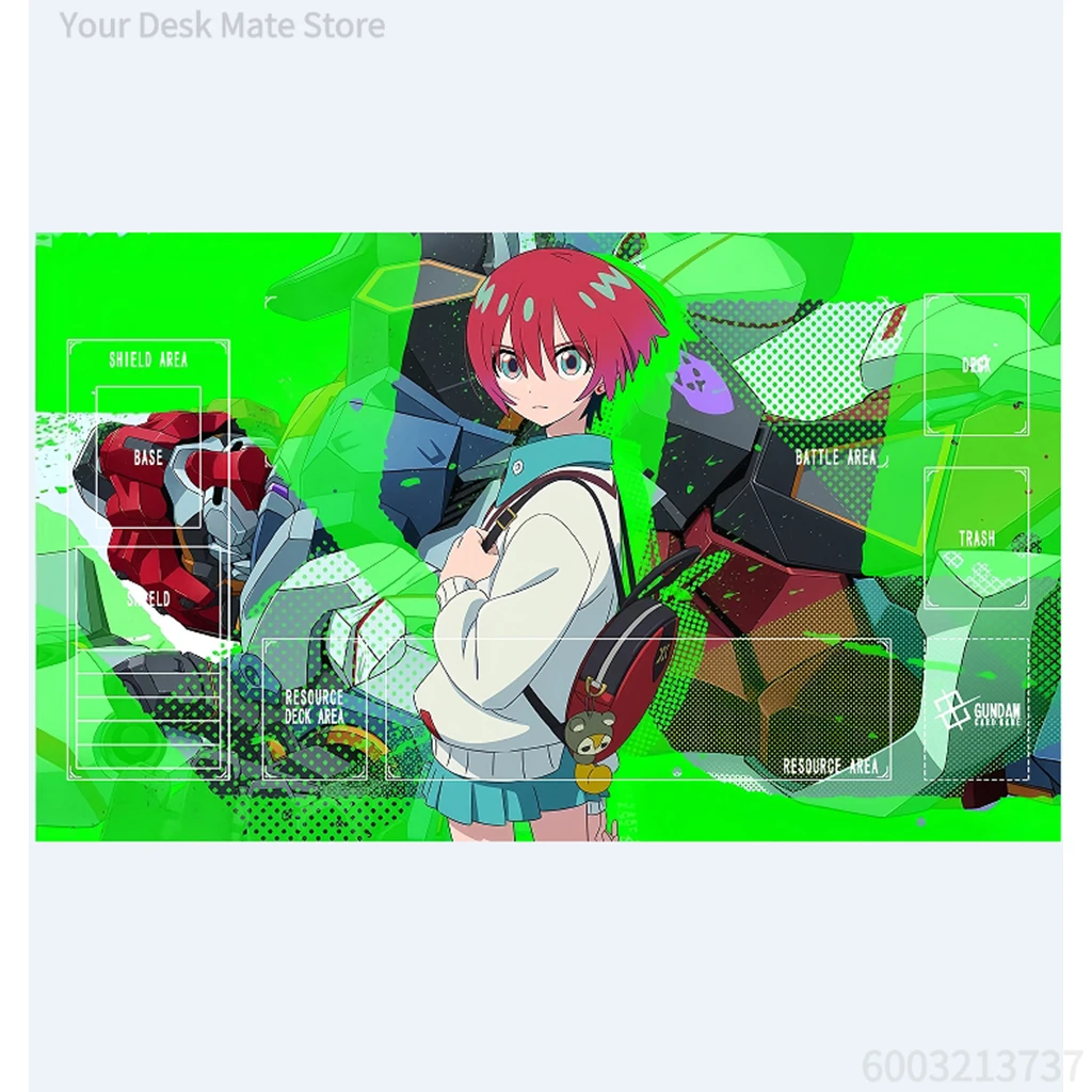 DIY Gundam Playmat Self Made The Witch From Mercury Rubber Anti-slip GCG Battle Card Mat Anime Gift
