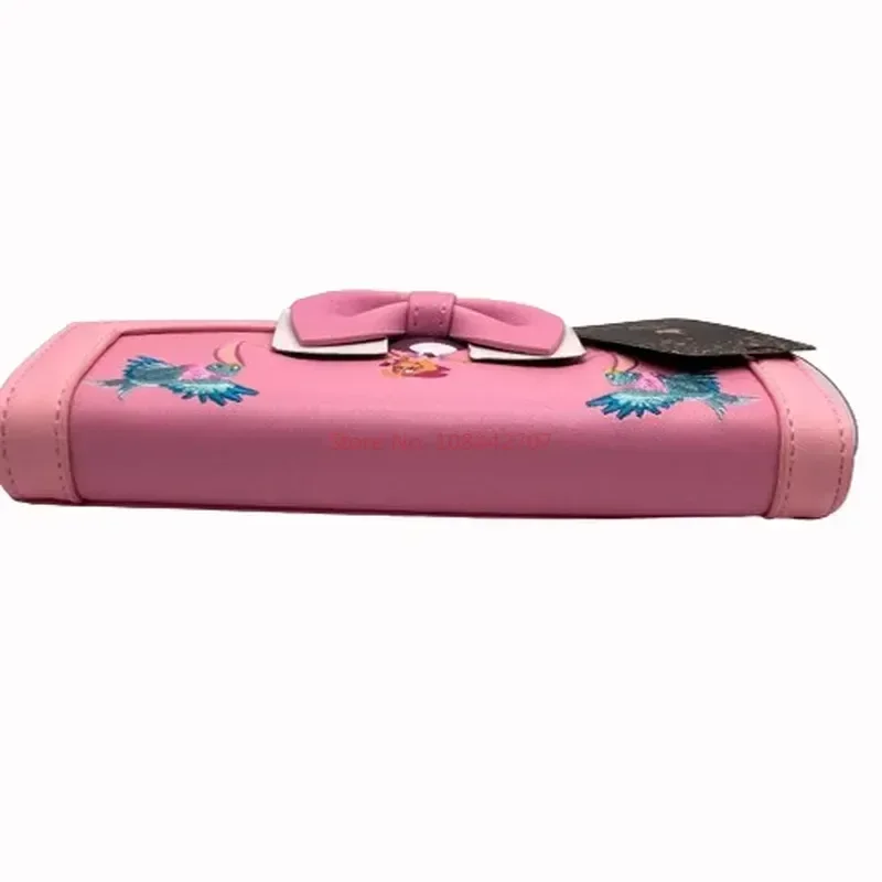 New Disney Loungefly Cinderella 70th Anniversary Pink Dress Flip Purse Cute Women\'S Handbag Handbag Card Bag Birthday Gift
