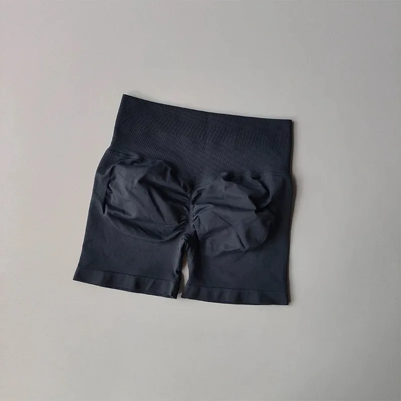 Hochgeschnittene Yoga-Hose Fitnesshose Sommer Hochelastische Oberschenkel-Trainingshose Pfirsich-Gesäß-Lifting-Übungs-Dreipunkt-Shorts – Detail 7