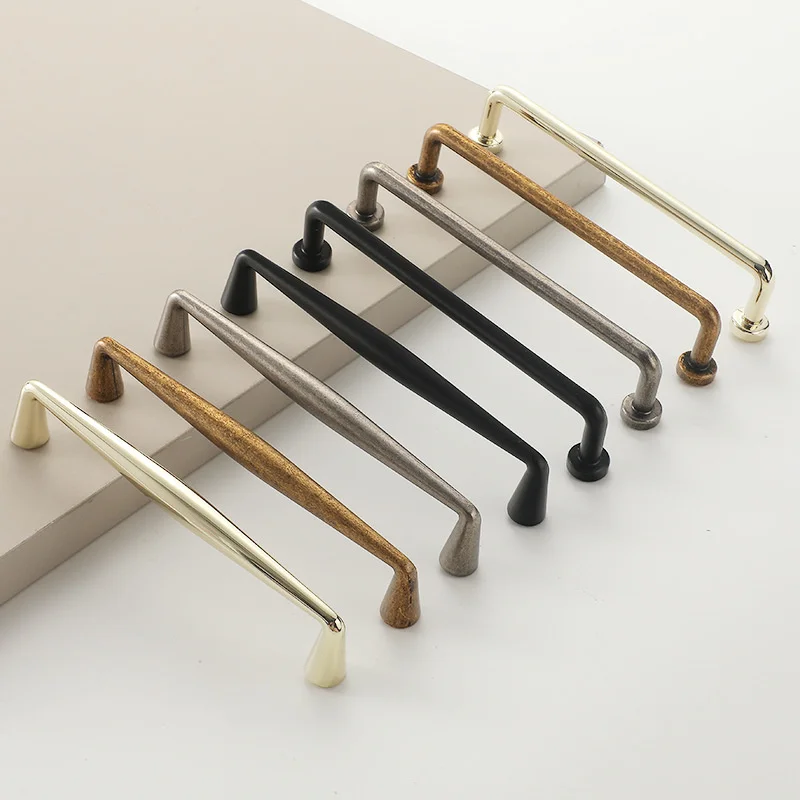 Long Bar Wardrobe Handles Retro Bronze Cabinet Door Drawer Knobs Kitchen Cupboard Closet Handles Furniture Pull For Home Decor