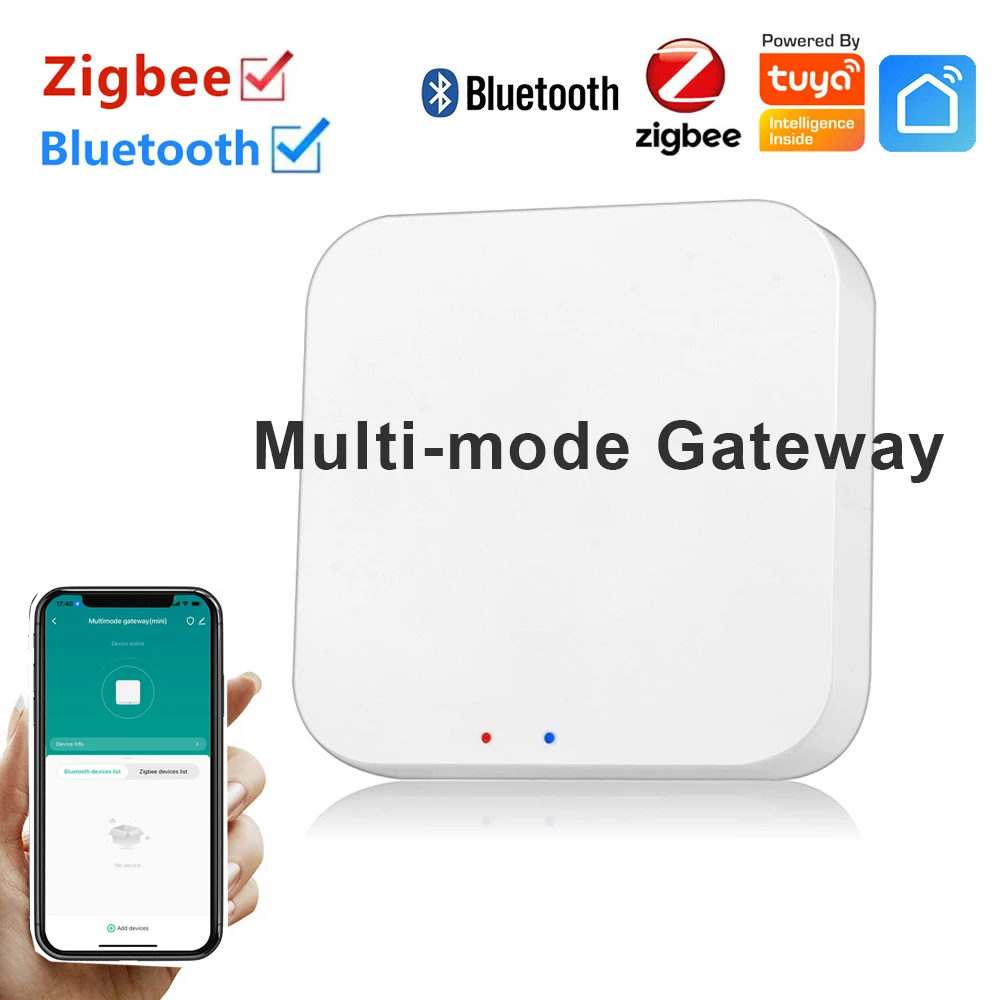 Умный многорежимный шлюз Tuya ZigBee Bluetooth Mesh Bridge Hub Smart Life APP Дистанционное управление Домашние устройства для Alexa Google Home