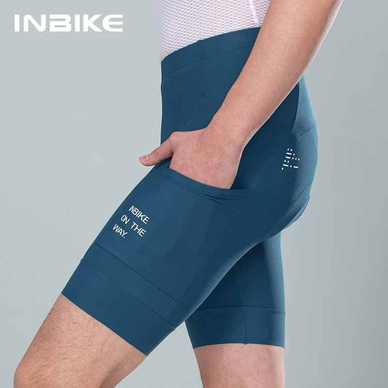 

INBIKE Pro Summer Men's Cycling Shorts Bicycle Pants Shock-absorbing Cycling Clothing Mountain Road Bike Tousers With pocket