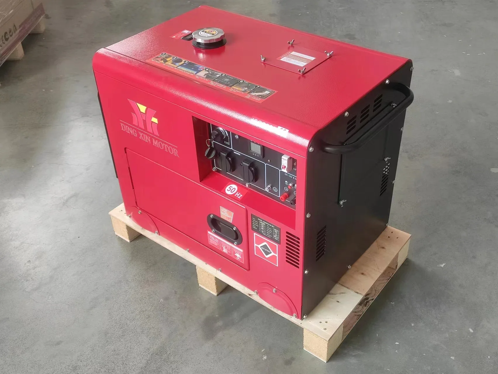 Super Silent 3KW 6KW 10KVA 380V 220V Soundproof Diesel Generator Sets Digital Panel Remote Start ATS Option 50/60Hz Frequency