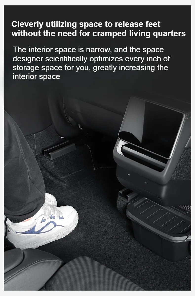 Für Tesla Model YL Sechs Sitze 2026 2025 Armlehnenboxen Aufbewahrungsboxen Auto-Heckabfalleimer Organizer Auto-Innenausstattung TP – Detail 19