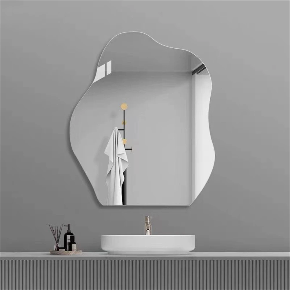 Irregular Wall Mirror Multiple Sizes Glass Decorative Make Up Mirrors For Dressing Table Bathroom Bedroom Living Room Mirror
