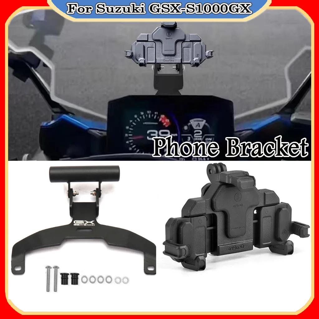 

New Motorcycle Accessories Navigation Bracket Holder CNC FOR Suzuki GSX-S1000GX GSX-S1000GX 2024 Mobile Phone Navigation phone