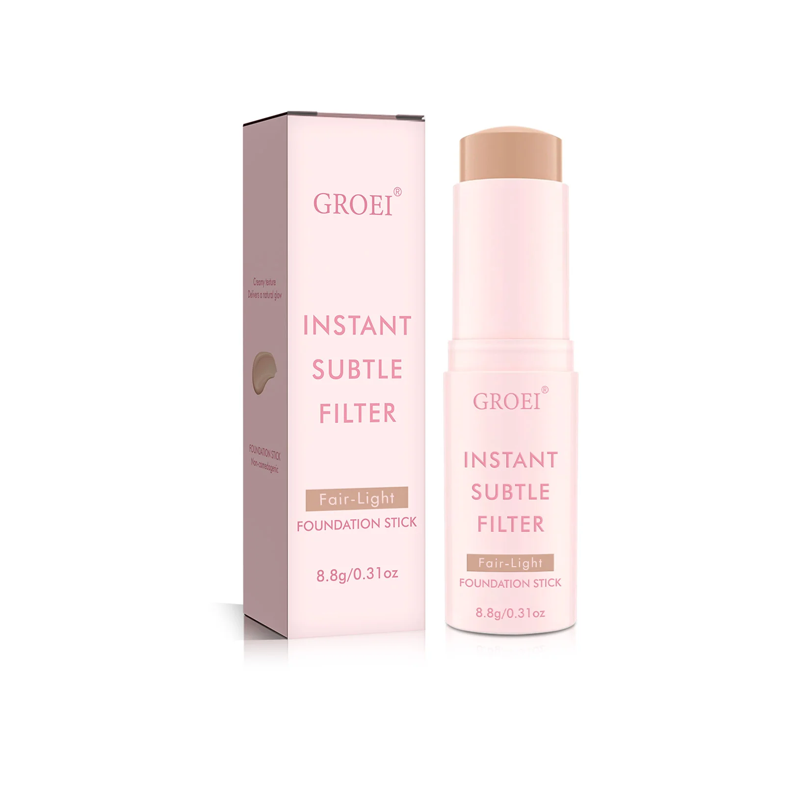 GROEI Face Foundation Stick Full Coverage Makeup Matte กันน้ํา Long Lasting Oil-Control คอนซีลเลอร์ครีม Natural Primer