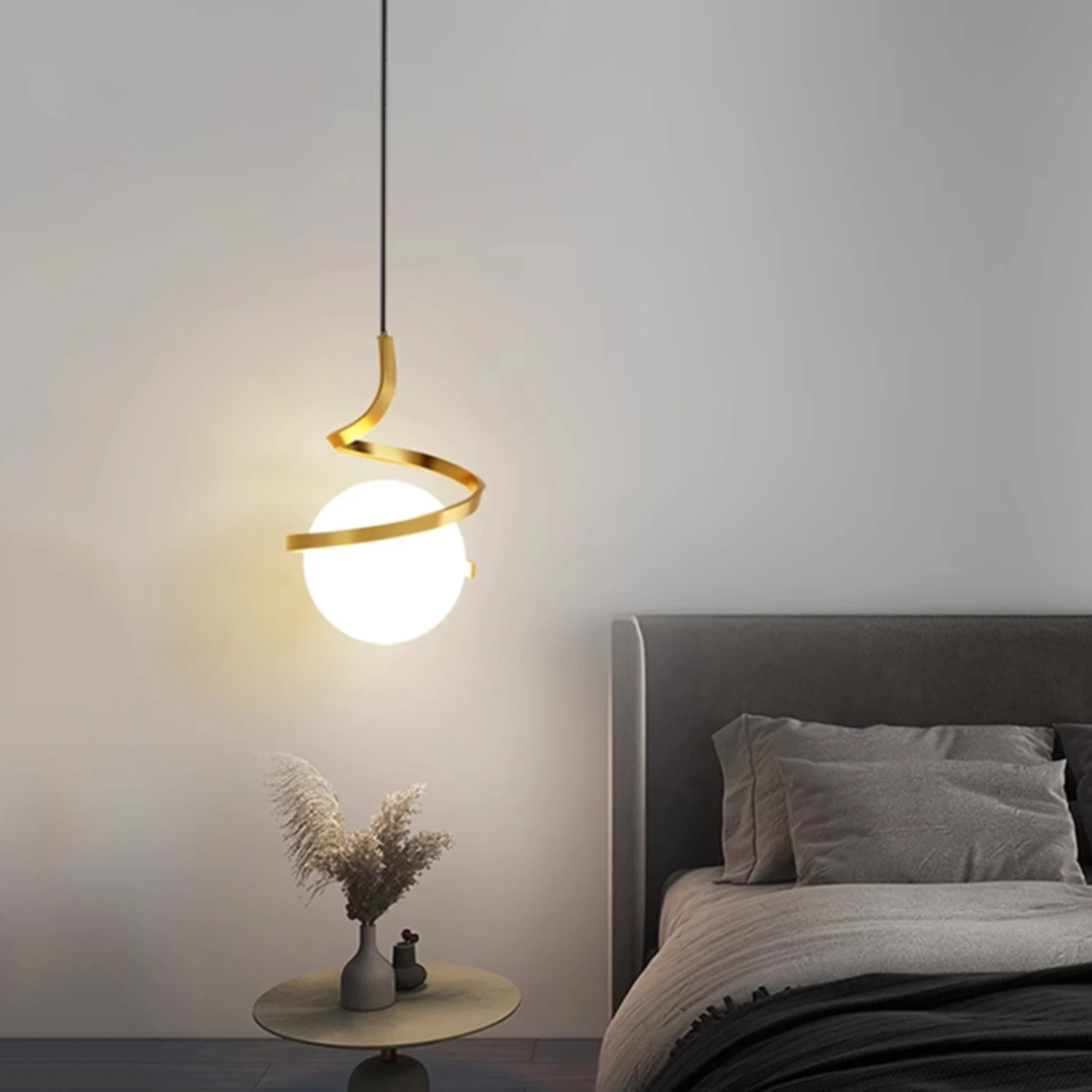 Elevate the ambiance of any room with this stunning, contemporary Nordic LED pendant light. Illuminate your home in style and up