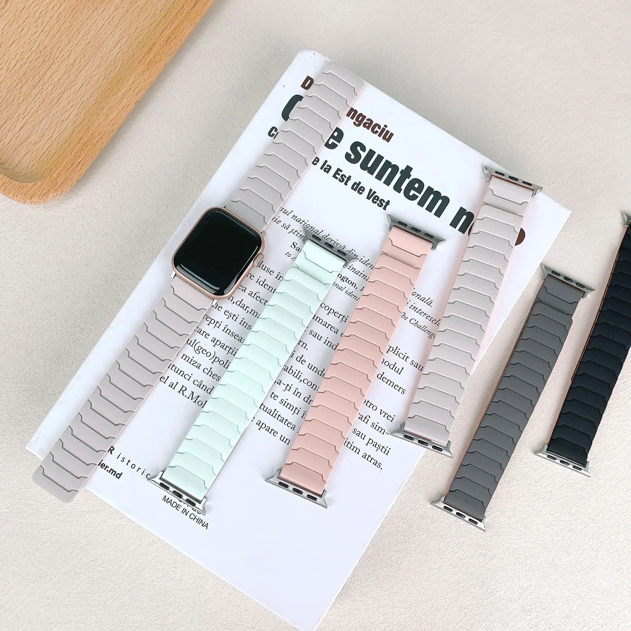 حزام مغناطيسي لساعة أبل باند ، سوار سيليكون ، سلسلة i8 SE 6 8 8 7 9 10 الترا 2 ، 40 ، 45 ، 46 ، 44 ساعة ، 41