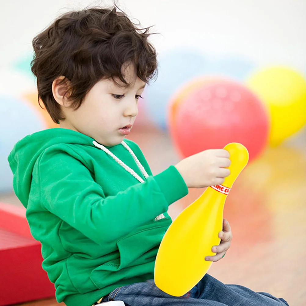 2 juegos de inflables para niños pequeños de bolos para pelota