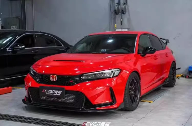 For Honda Civic Typer FL5 2022 2023 2024+ High Quality Carbon Fiber Car Bumper Front  Lip Diffuser Lip Spoiler