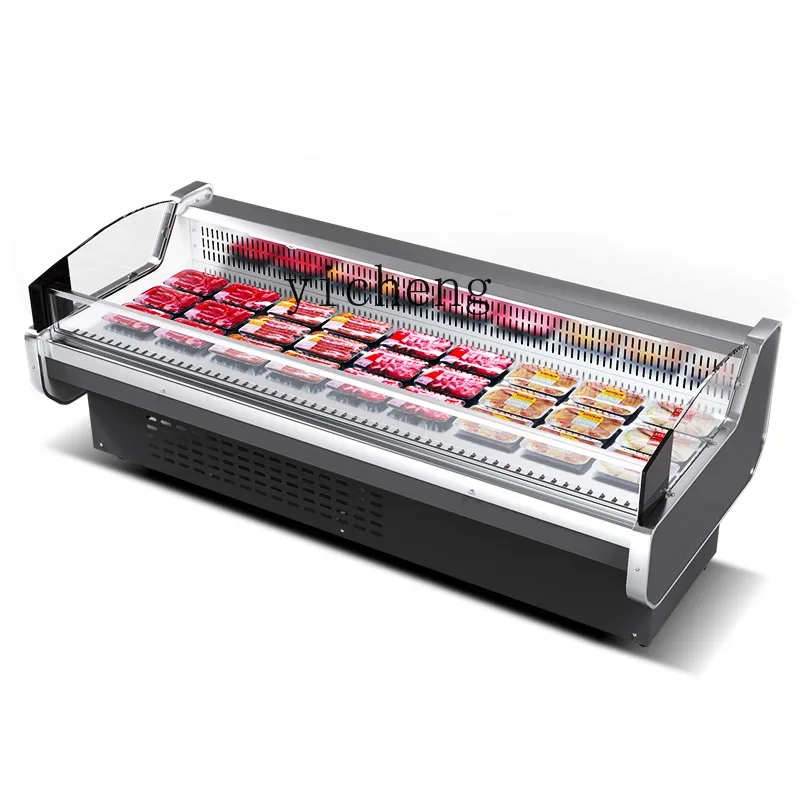 Meat Preservative Freezer Supermarket Fresh Pork Display Cabinet Refrigerated Freezer