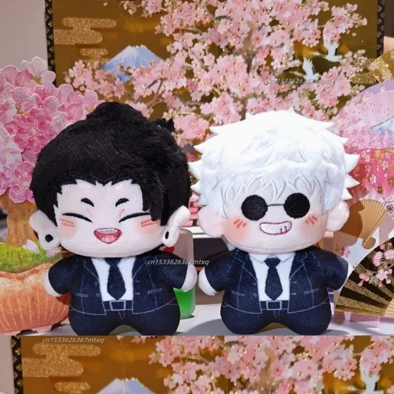Lustiger Anzug-Stil Gojo Satoru Geto Suguru Puppe Kawaii gefüllte Jujutsu Kaisen Anime Geburtstagsgeschenk für Fans Taschendekoration