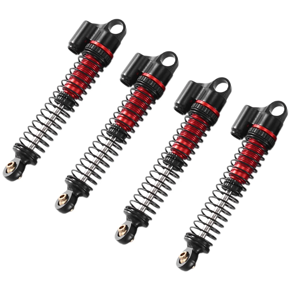 Metal Oil Shock Damper para RC Crawler, Peças de atualização do carro, preto, Axial SCX24, AX24, 1: 24,53mm, 4pcs