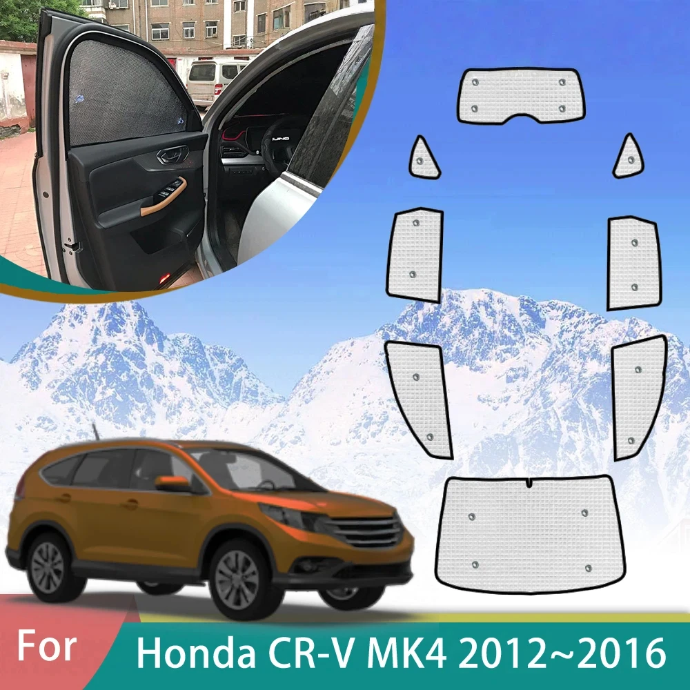 For Honda CR-V CRV CR V 4 MK4 2012 2013 2014 2015 2016 Magnetic Window Curtains Sunshade Shading Privacy Shading Visor Car Auto