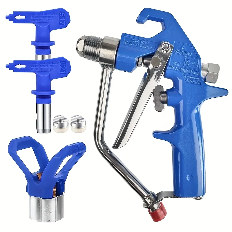 5000PSI Airless Paint Sprayer Kit, with Rotating Tip (517, 621) and Tip Guard, Suitable for Interior/Exterior Houses, Gardens, F