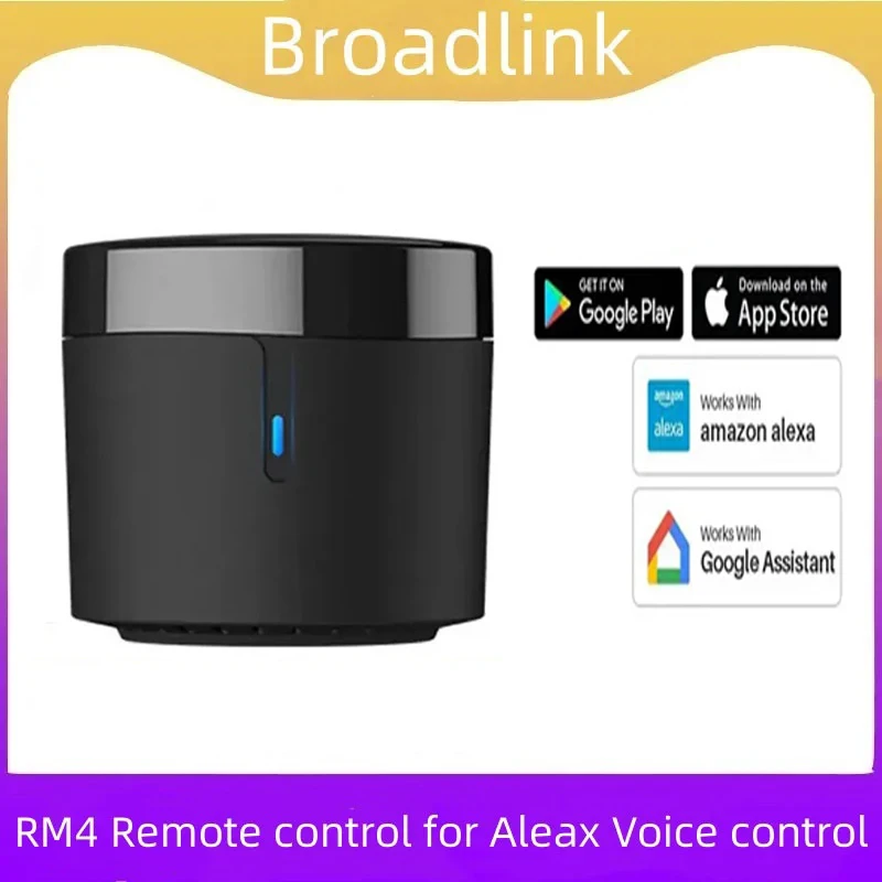 

Broadlink RM4 мини ИК-пульт дистанционного управления, датчик температуры и влажности кондиционера, умный дом, работа с Aleax Google Assistant