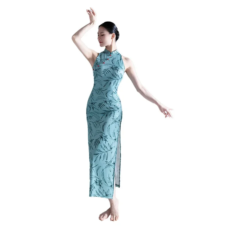 Cheongsam Dress Women 2023 Costume da ballo popolare cinese vestiti tradizionali per abiti da spettacolo teatrale per feste di ballo di fine anno