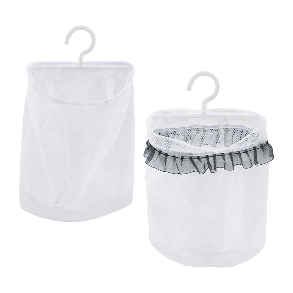 

2Pcs Storage Netting Bags Safe Material Wall Mounted Easy Clean Household Organizer Net Bag Household Mesh Bag