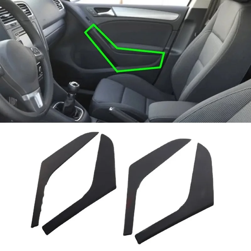 Car Interior Door Black Left Right Handle Cover Trim For VW Golf 6 MK6 2009 2010 2011 2012 2013 5K4868039A 5K4868040A