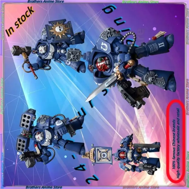 

JOYTOY Dark Source Warhammer 40K Ultramarines Terminator Six-man Group Movable Model Playable Figures